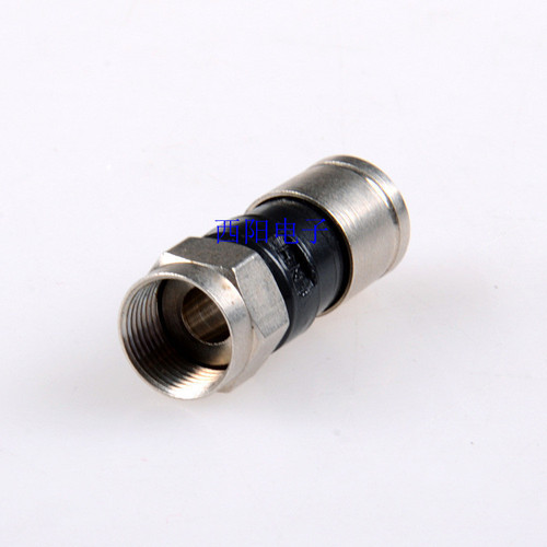All-copper metric extruded F head 75-4RG59 for two or four shielded wires