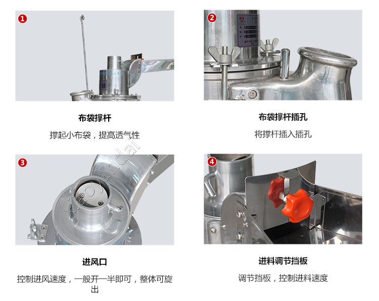 Шлифовальный станок 药机df-20台式连续投料粉碎机流水式磨粉机珍珠打粉机