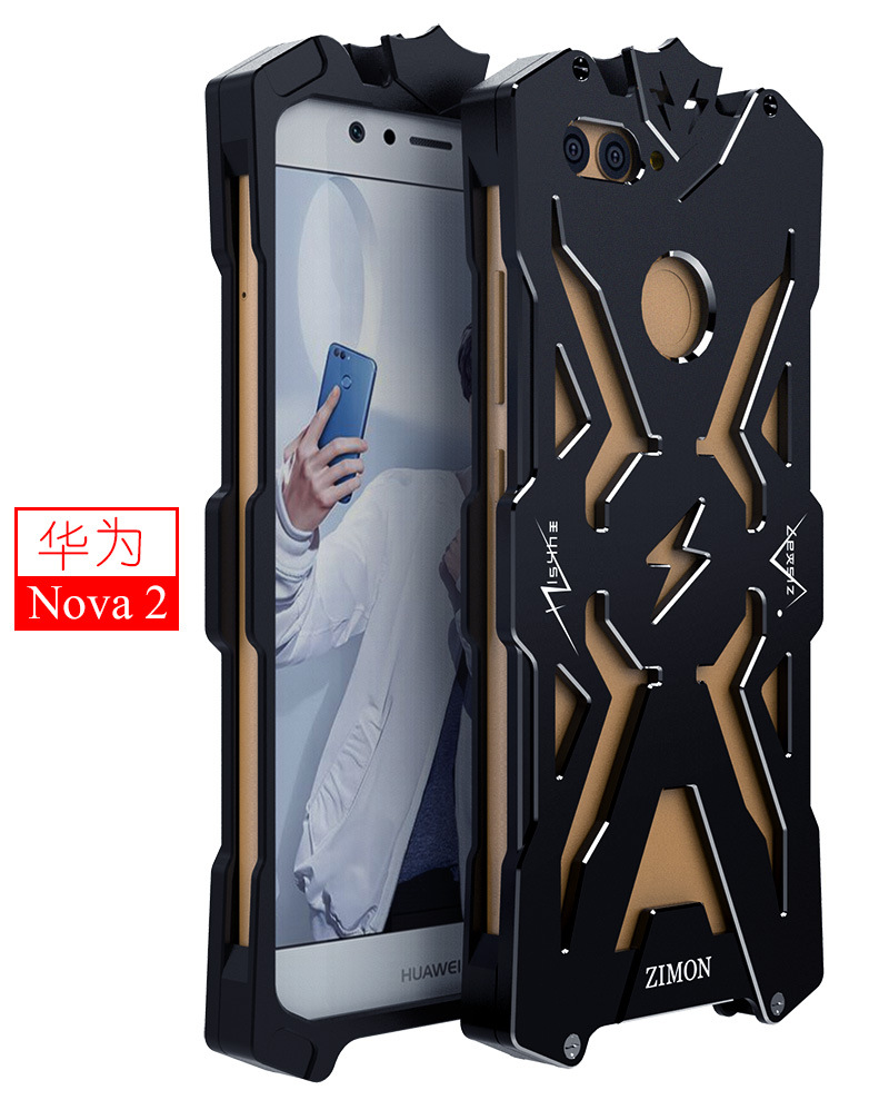 SIMON THOR Aviation Aluminum Alloy Shockproof Armor Metal Case Cover for Huawei nova 2