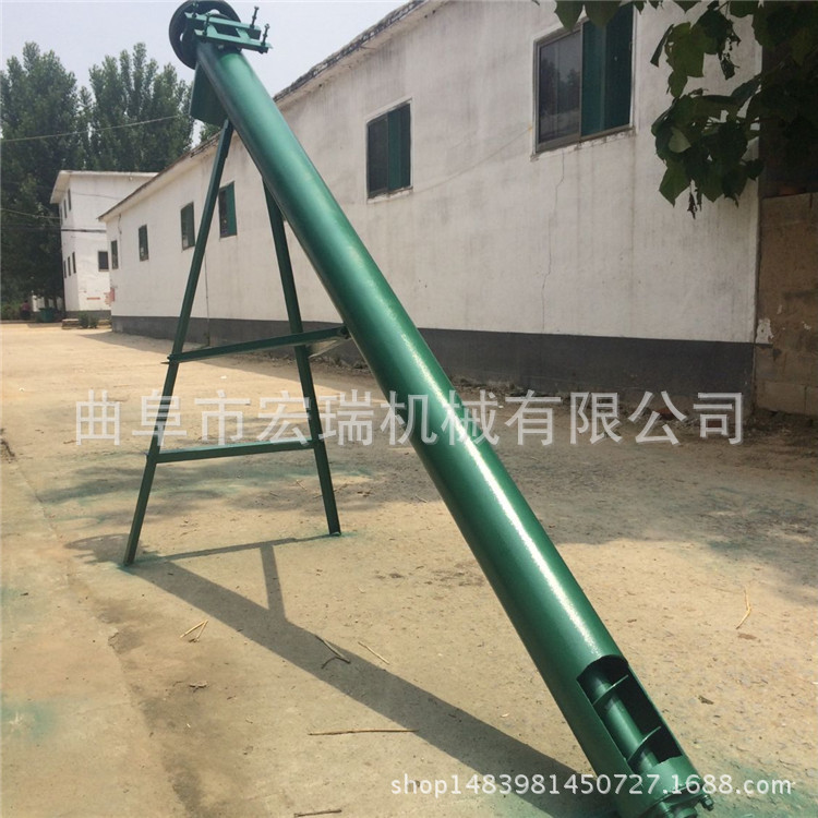 219大管径倾斜管式加料机 装车装袋螺旋输送机 螺旋上料机输送机9