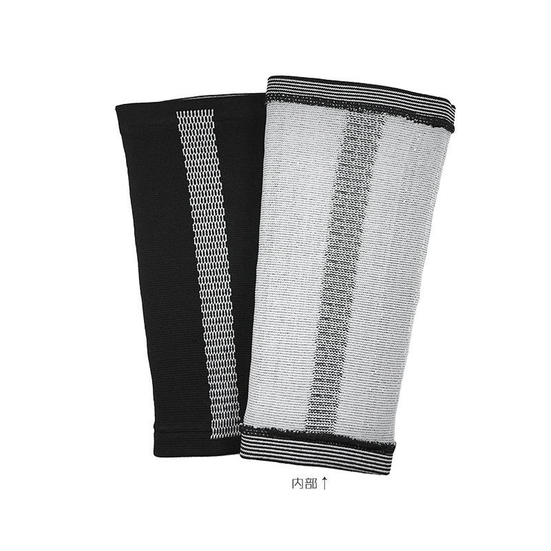 Aikodifei 8002 # Protectores de pantorrillas de silicona tejidos para deportes al aire libre, correr, fitness, ciclismo, mangas de compresión, protectores de rodilla