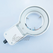 經濟型LED帶燈罩可調顯微鏡輔助燈源 單筒鏡頭視覺燈源3W