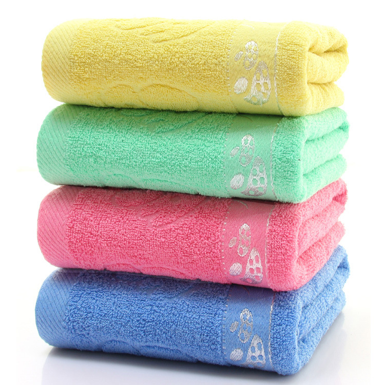 Factory cotton bath towel set towel wholesale LOGO gift advertising thickened towel Cotton