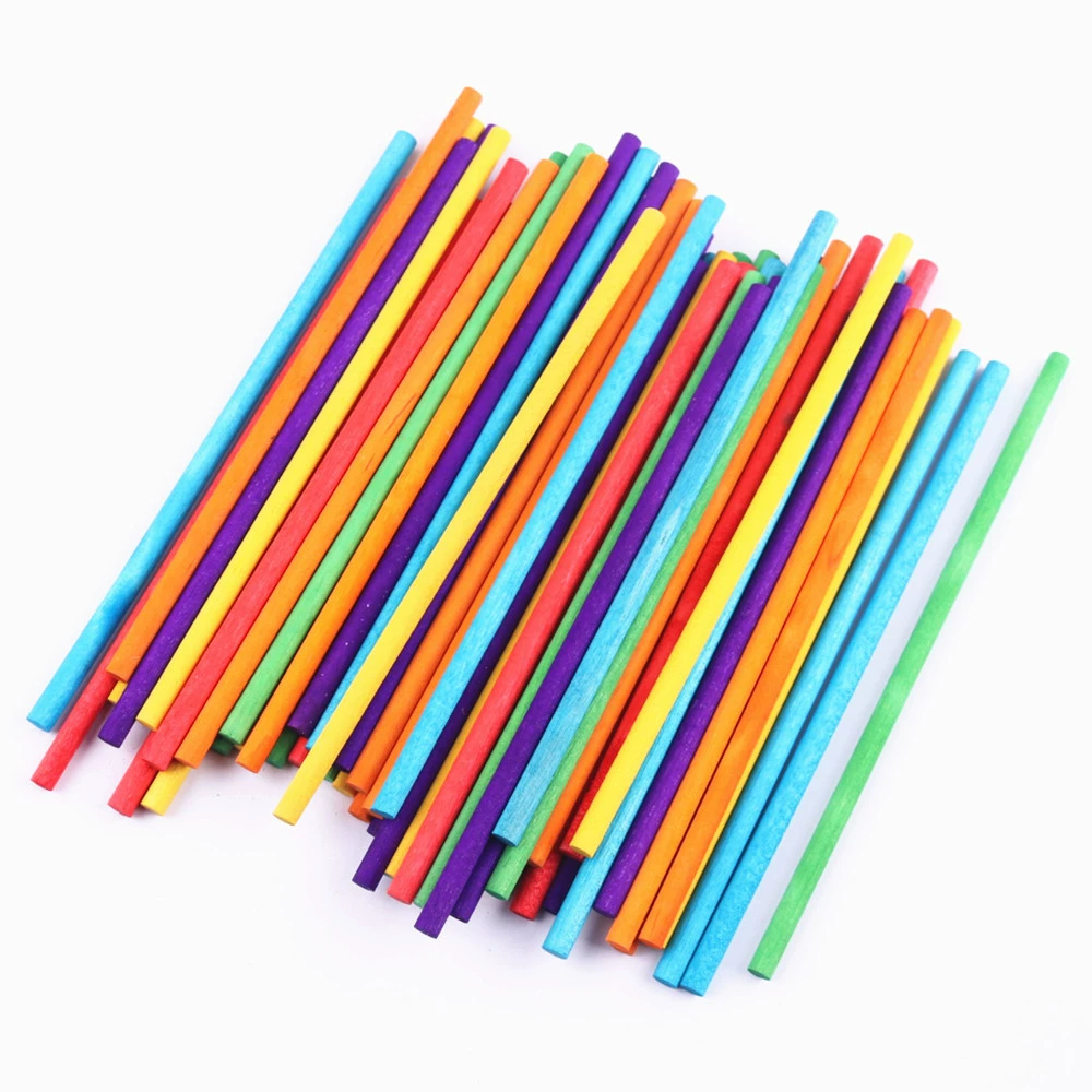 1DIY handmade wooden board building model material wooden strips ice cream stick ice cream ice cream board match stick