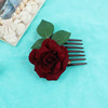 Fashionable hairgrip for bride, cloth, hair accessory, European style