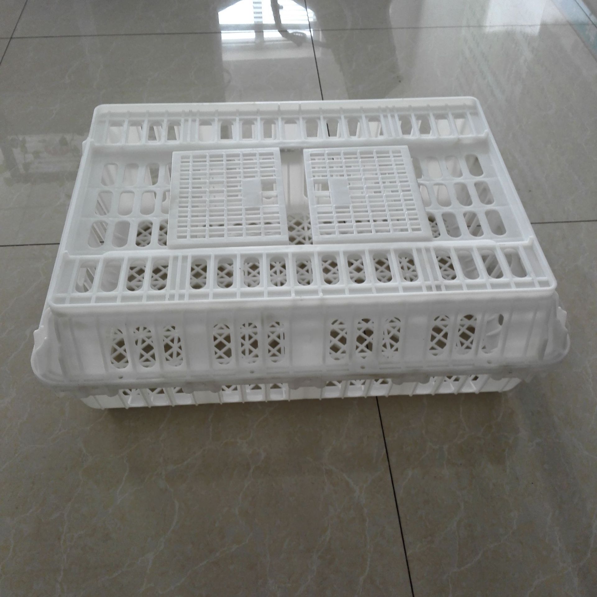 厂家批发成鸡周转筐 750*555*250 塑料鸡笼 鸭笼