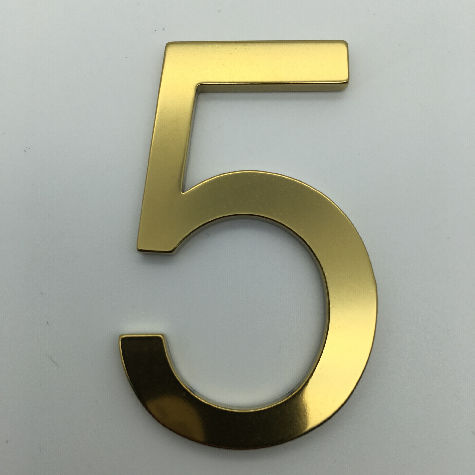 Manufactor goods in stock Direct selling Stainless steel hotel House number number Grind polishing Mirror vacuum electroplate golden number