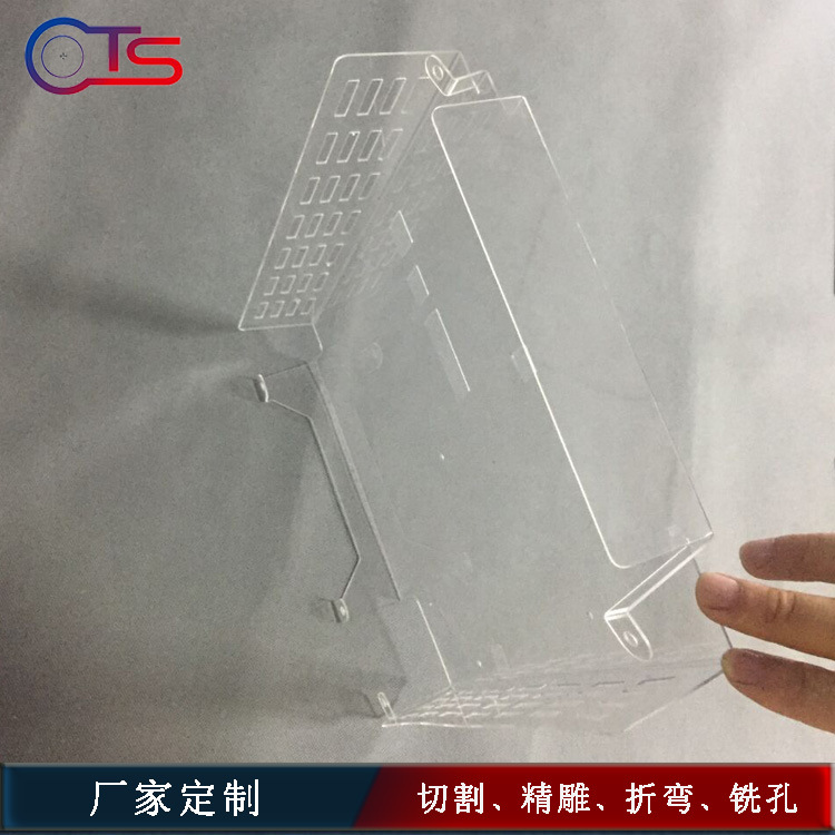 定制透明PC板加工 PC板雕刻折弯丝印热压加工成型 来图定制