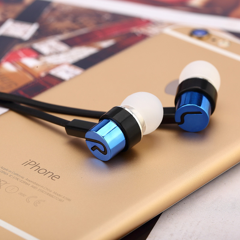In-ear Headphones Noodle Cord Heavy Bass MP4/MP3 Gift Earplugs Recording Pen Standard E-commerce