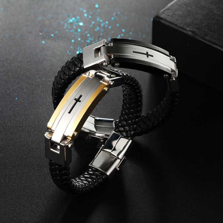 Occident and the United States Titanium steel Paint bracelet (Gold)NHZH0351-Gold