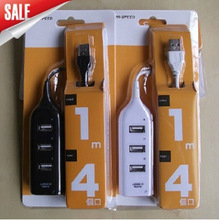 电脑耗材 插座式 排插式 USB 2.0 HUB 一拖四集成器多口分线器