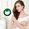 Acrylic earrings, European style, simple and elegant design