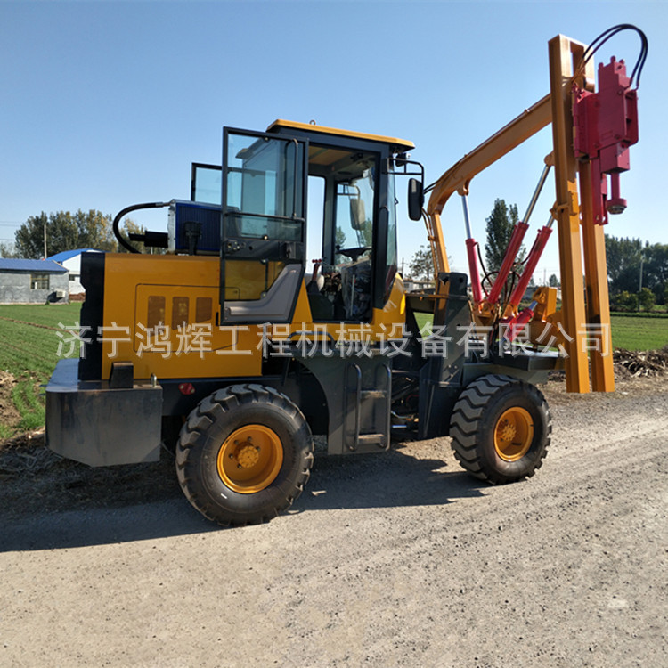 高速公路打桩机 高速公路护栏打桩机价格 公路护栏液压打桩机参数
