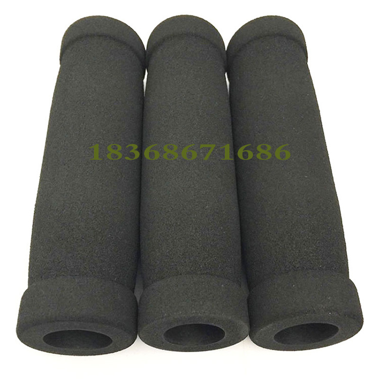 nbr橡塑海绵手把套 黑色磨面橡塑发泡管 运动器材发泡泡棉管