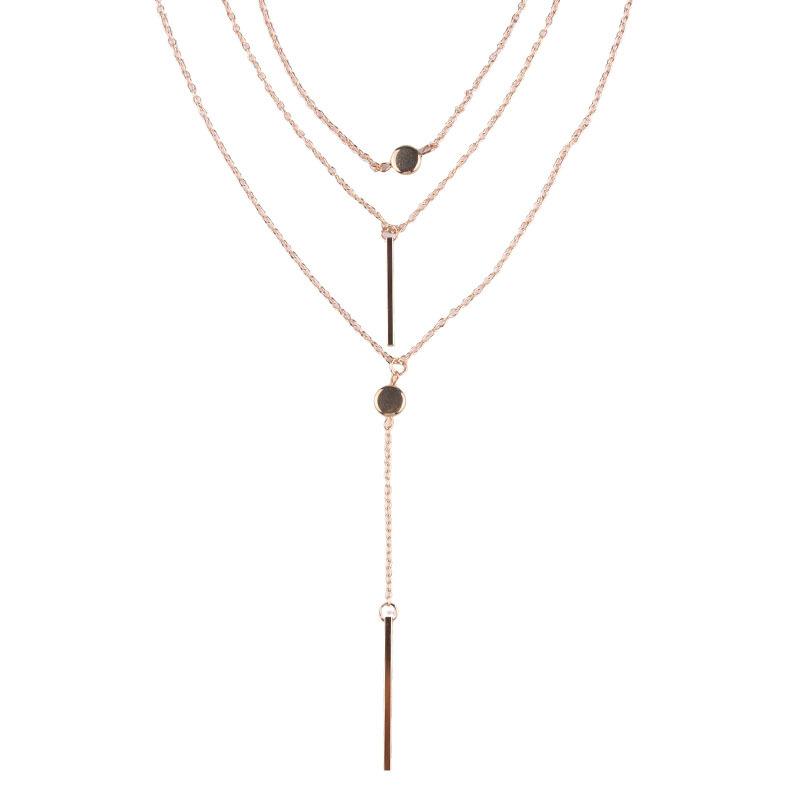 Korean version alloy plating necklace (Silver)NHJQ9272-Silver