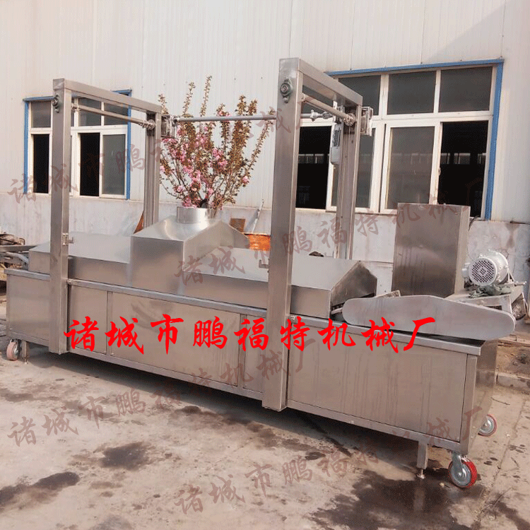 油炸机器设备_薄脆油炸机_鹏福特脆皮生产线