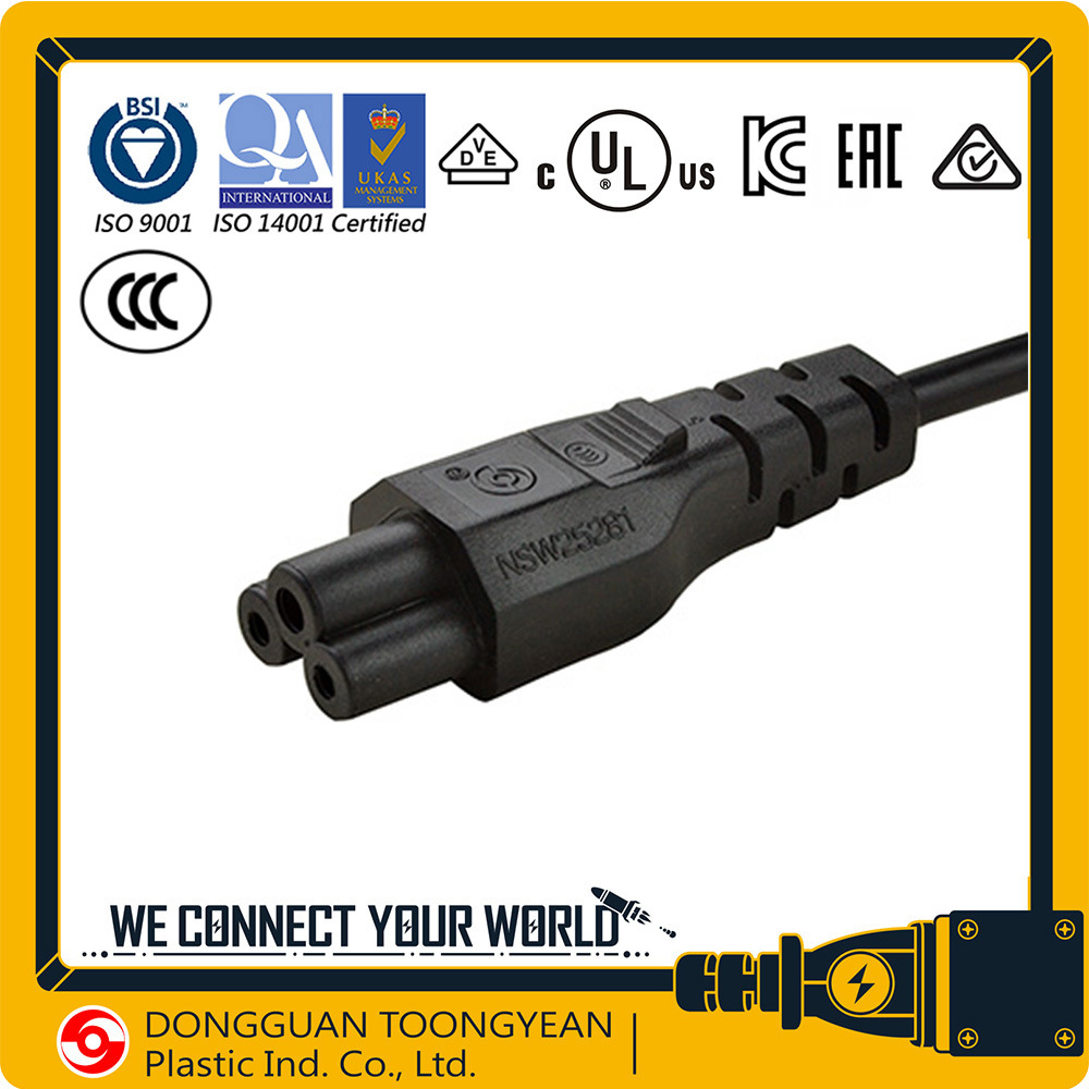 TOONG YEAN米老鼠尾插，米奇尾，C5尾插配H03VV-F 3X0.75