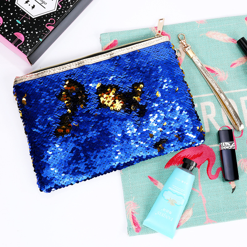 Fashion New Envelope Clutch Mermaid Sequin Cosmetic Bag Wholesale display picture 5