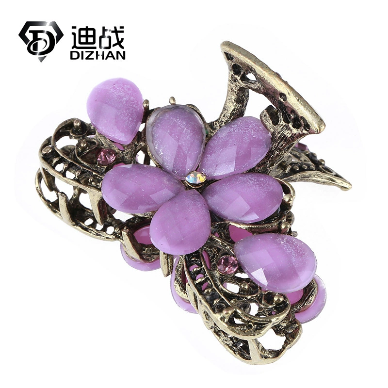 Европейский и американский богемный стиль Рейн Камень Цветок Волосы Grab Алмазный сплав Grab Clip Ebay AliExpress Взрывы SF124