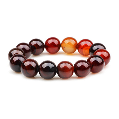 琦诺珠宝云南玛瑙矿石水晶手链玛瑙串珠男女款民族风手串批发|ru