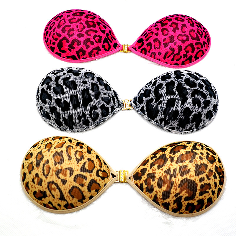 Fashion Leopard Invisible Silicone Bra, Silicone Bra Cup, Invisible Silicone Chest, Invisible Underwear Fashion Leopard Invisible Silicone Bra, Silicone Bra Cup, Invisible Silicone Chest, Invisible Underwear