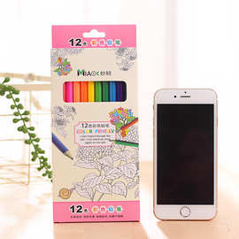 P-0723盒装12/24色高级彩铅 色彩填充 简笔画绘图工具