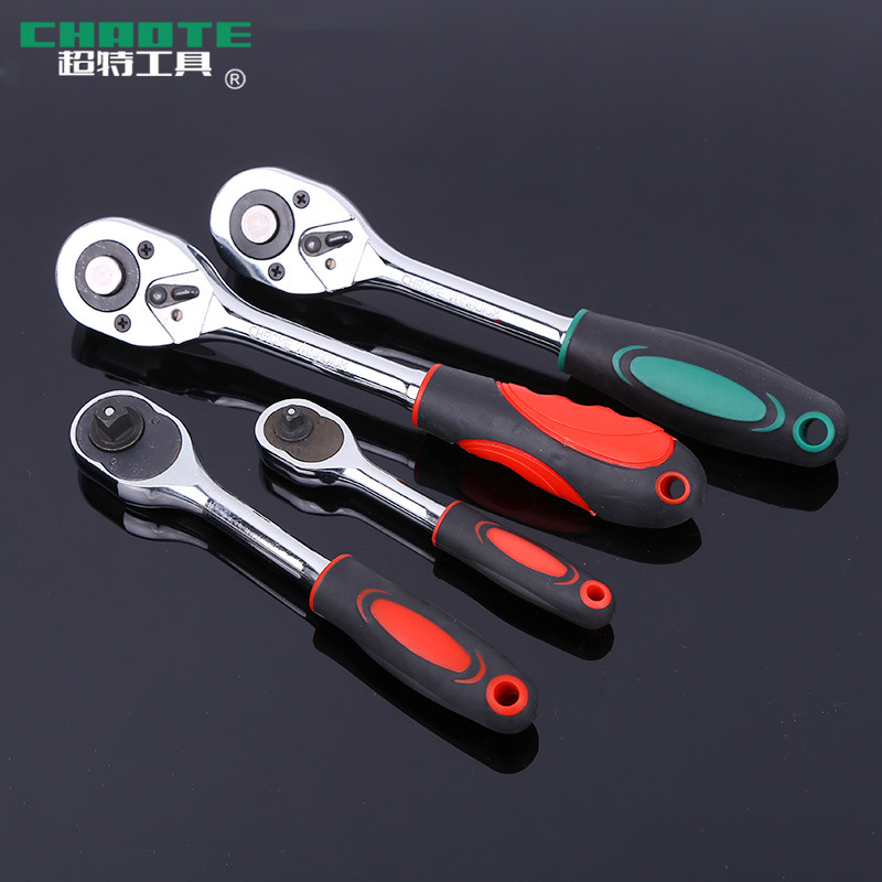 厂家货源棘轮扳手抛光镀铬快速脱落扳手 多功能快速棘轮扳手