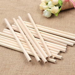 Factory direct sales log 2B pencil hexagonal white rod bulk triangle pencil log double cut pencil pencil wholesale