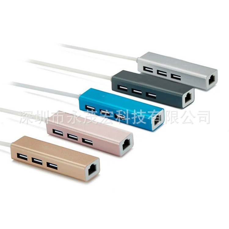 Тип-c 3.1 к проводной сетевой карте с usb2.0HUB хаб usb к rj45 прямое питание от производителя