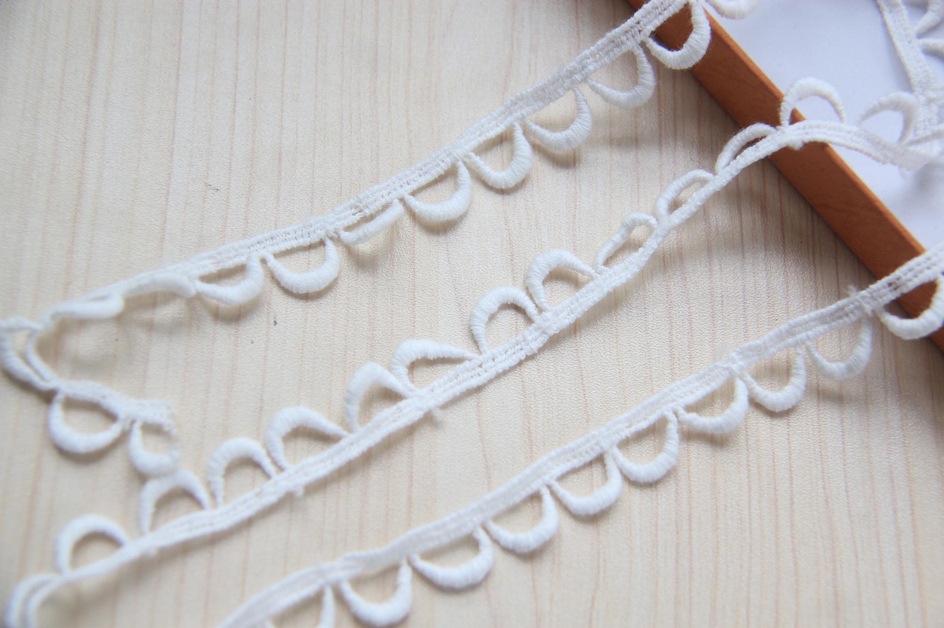 手工DIY服装辅料 日版水溶蕾丝花边 棉线镂空刺绣花边 宽1.3cm