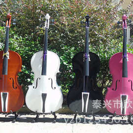 初学者成人儿童练习彩色大提琴 椴木 全套配置
