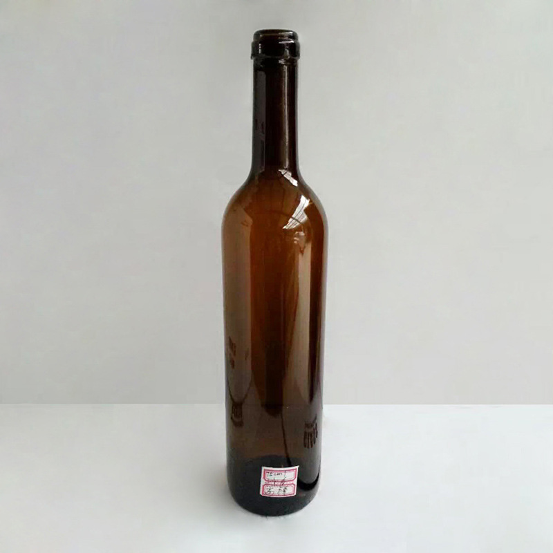 750ml红酒瓶棕色高樽红酒瓶葡萄酒瓶桑椹酒瓶自酿酒玻璃瓶