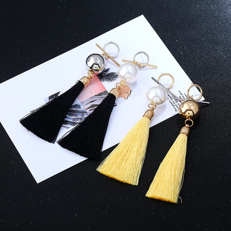Occident and the United States alloy plating earring (black)NHVA4501-black