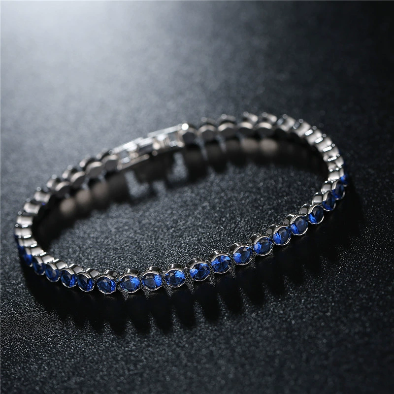 Модный аксессуар, кристал bracelet натуральный камень, европейский стиль, 4 мм, оптом