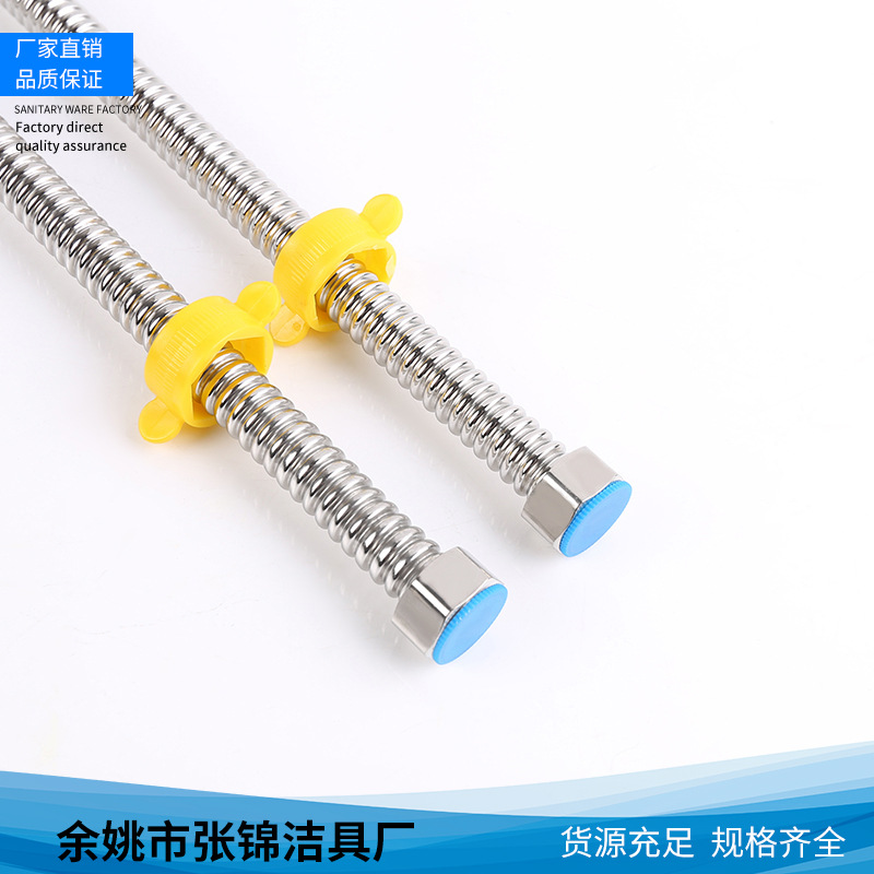 The plumbing manufacturer supplies new 201 stainless steel corrugated pipe toilet basin faucet metal hose wholesale undefined