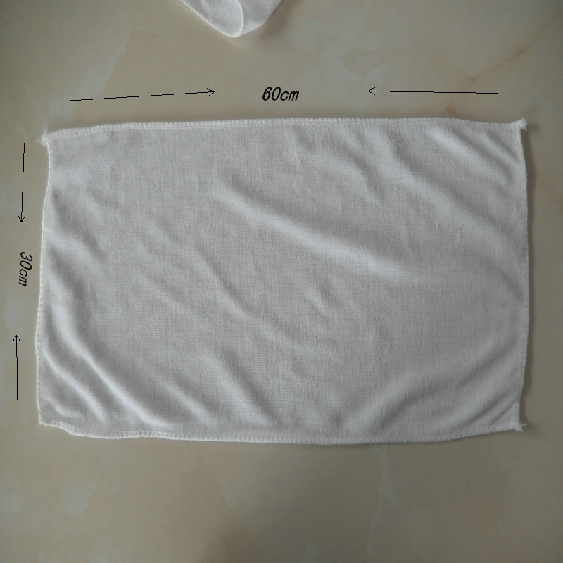 一次性洗yu纯白色毛巾 细纤维毛巾工业抹布 劳保方巾加工纯色定制|ms