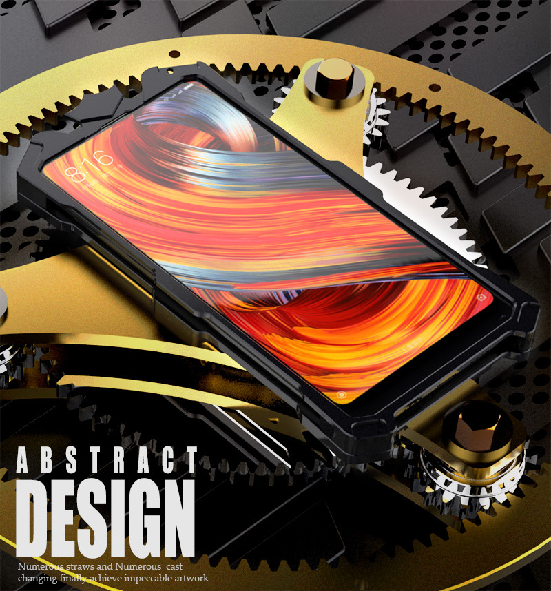SIMON THOR Aviation Aluminum Alloy Shockproof Armor Metal Case Cover for Xiaomi Mi MIX 2
