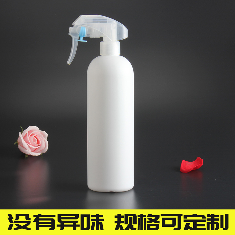 500ml光触媒喷瓶 圆形磨砂创意带盖包装瓶 厂家直销通用塑料瓶