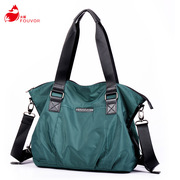 时尚女士单肩包fouvor火狐2018新款百搭尼龙包包牛津中年女包大包