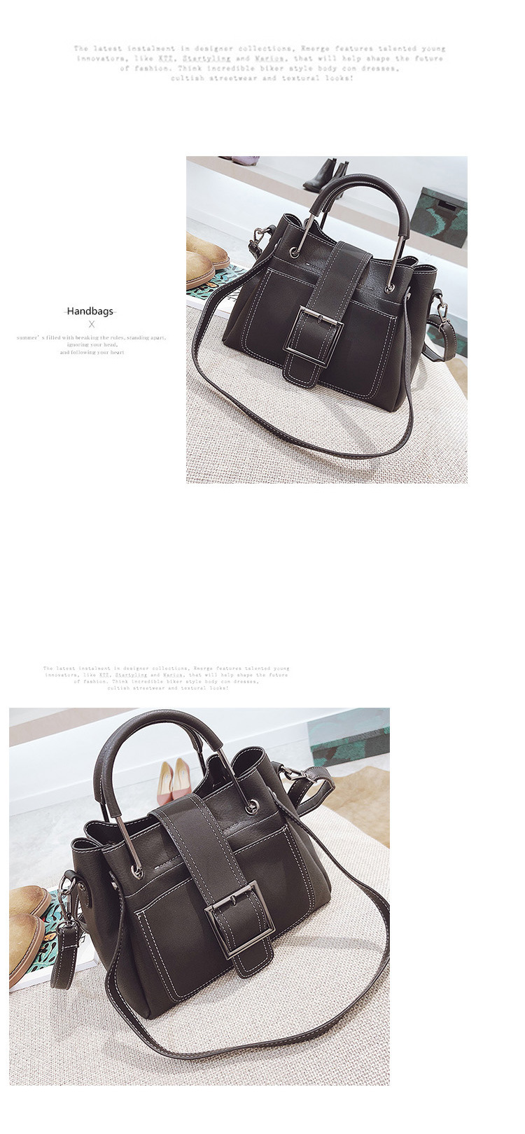 Korean Messenger Fashion Simple Shoulder Handbag display picture 1