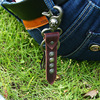 Retro leather keychain, suitable for import, genuine leather, Birthday gift, punk style