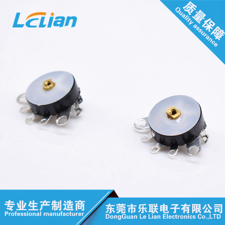 B10K  旋转可调音响箱收音机调节直脚弯脚带开关拨盘电位器