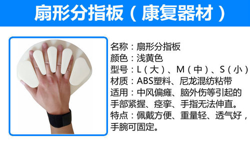 Bangmengda Finger Separator, Finger Splint, Stroke Hemiplegia Spasticity Finger Fixation Separation Correction Rehabilitation Training Equipment