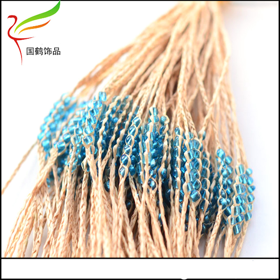 拉菲草6颗米珠手链10