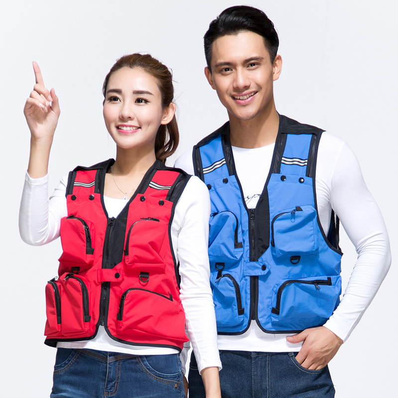 Summer Lightweight Mesh For Hiking, Casual Multi-pocket Functional Men's Photography And Fishing Vest_voghion.com