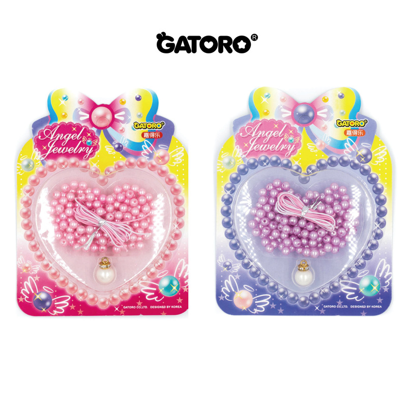 New version of children's DIY girl beaded set ABS hand-woven bracelet set factory wholesale direct sales