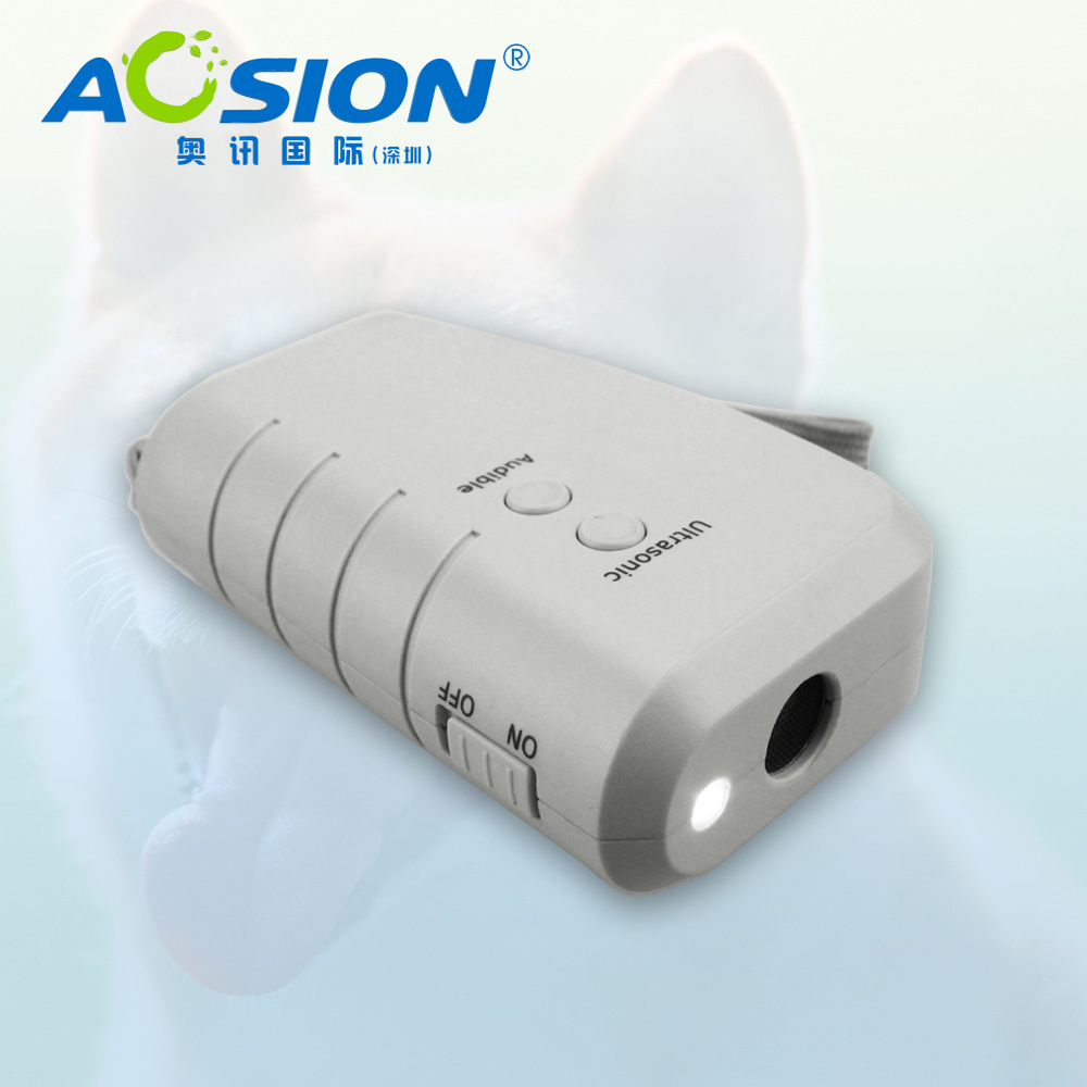 奥讯便携式超声加警报声低能耗驱狗器（9V电池供电）