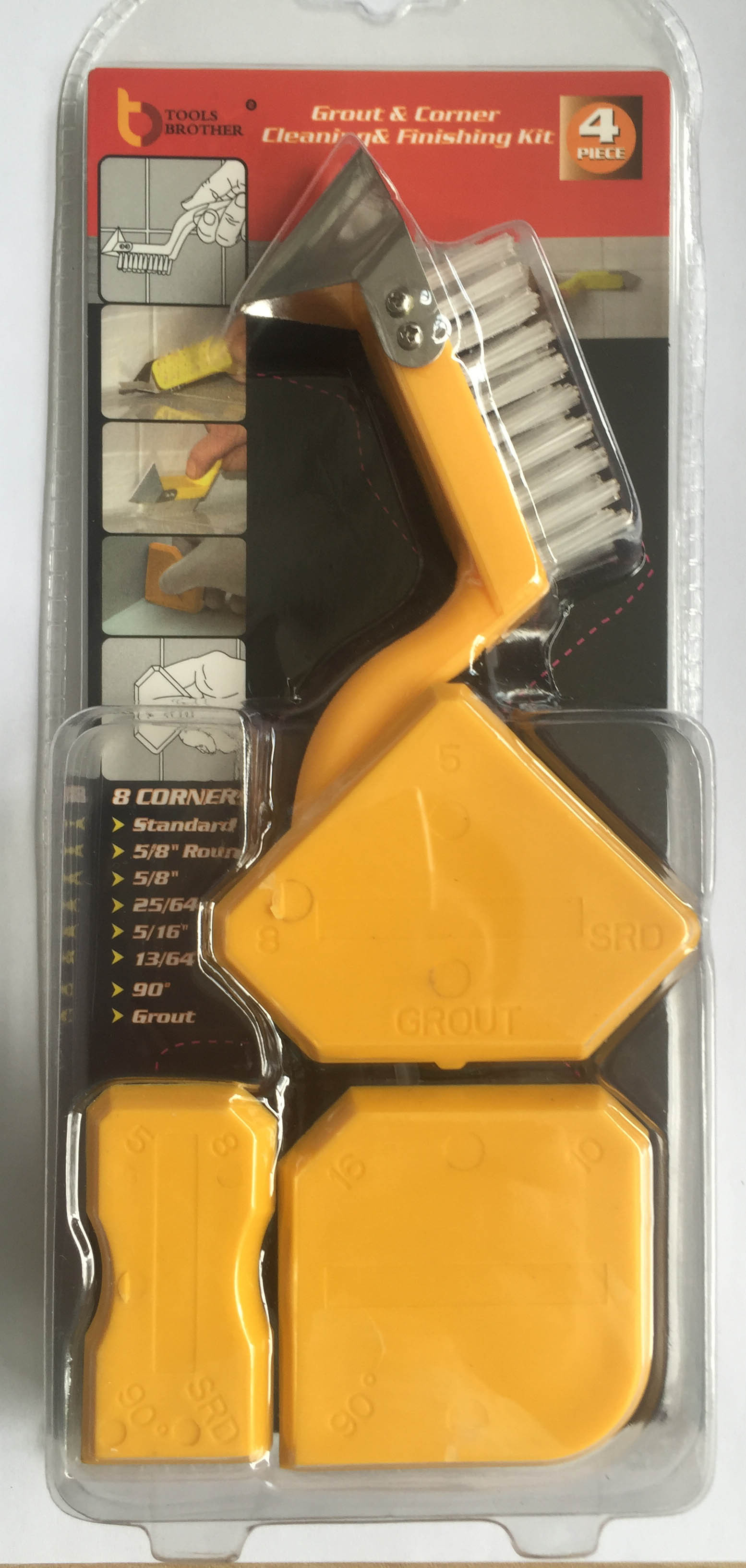 跨境美缝工具4件套玻璃胶刮板瓷砖美缝刮板Sealant Trowel