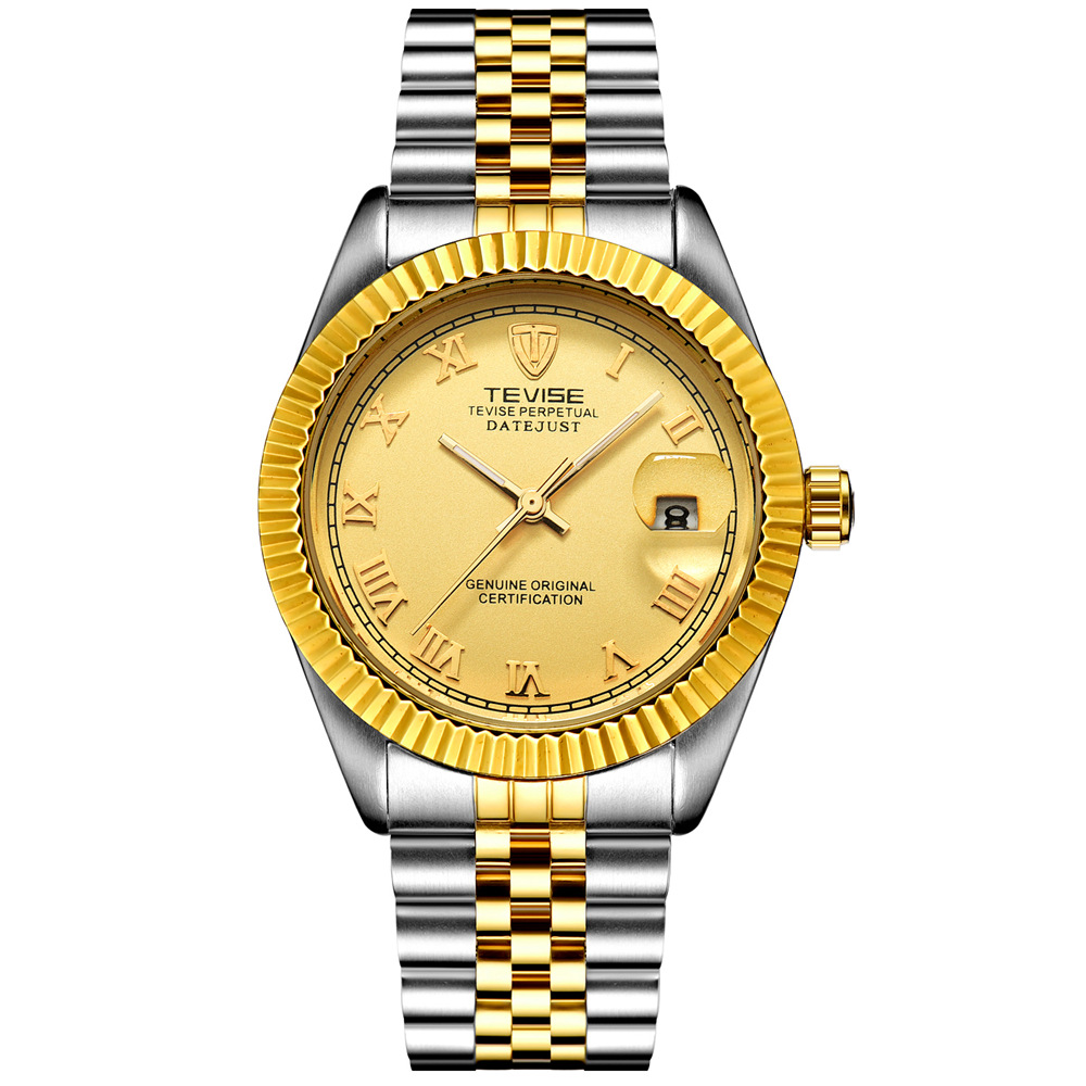 TEVISE/Twiss 629 Calendar Mechanical Men's Business Watch Watch Automatic Mechanical Watch