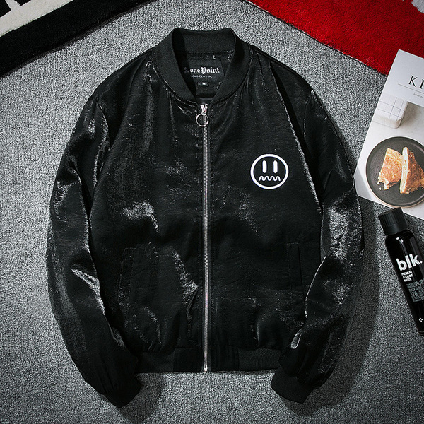 Spring and autumn season couple tide brand Embroidered Baseball suit men pilot jacket male fashion Korean youth thin coa